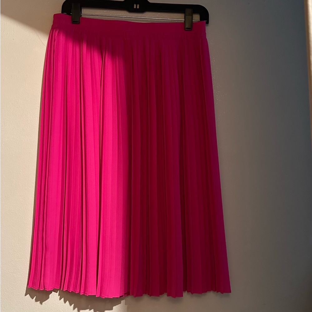 Vince Camuto Vibrant Pink A-Line Skirt